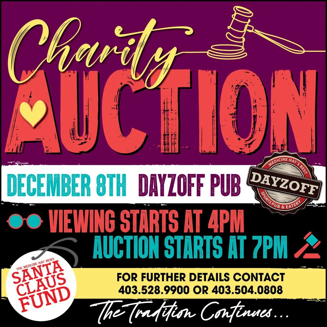 SCF Charity Auction – December 8th event poster